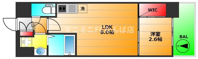 セレニテ夕陽丘エクラの間取り|現状有姿
