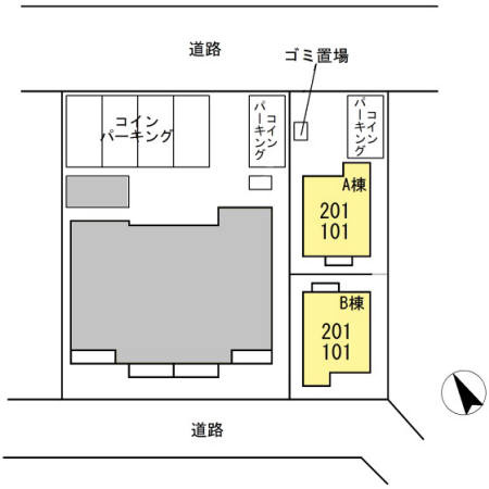 ＮＡＯ　B棟の区画図