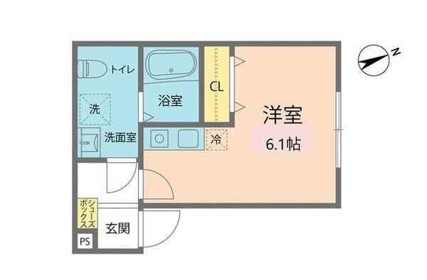 八王子市日吉町のアパートの間取り