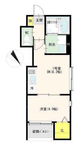 ハーモニーテラス呼続Ⅳの間取り