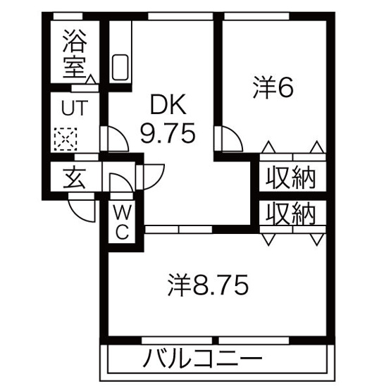 【間取り】 | ボナールアークB