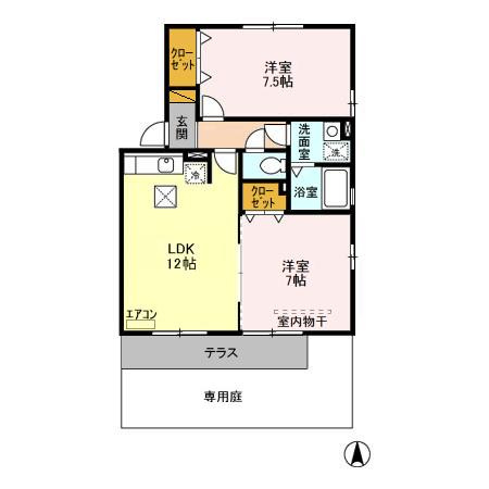 セジュール梨香の間取り