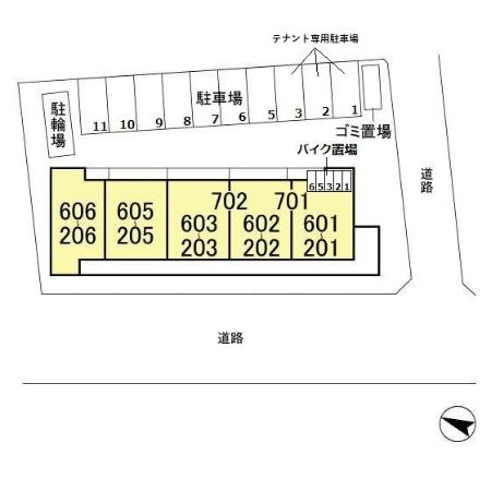 セレス稔台の区画図