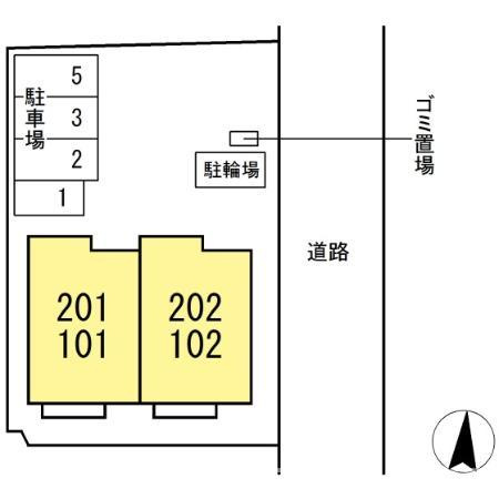 ソレイルKZの区画図