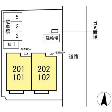 ソレイルKZの区画図