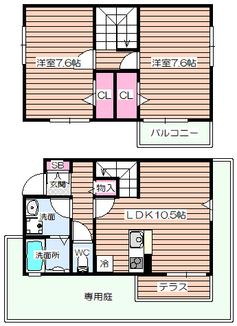【間取り】 | セジュール姫島Ⅱ