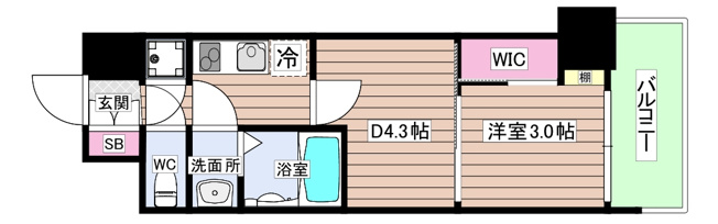【間取り】 | セレニテ東梅田アリエ