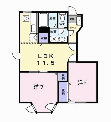 【間取り】 | クレストヒルズＤ