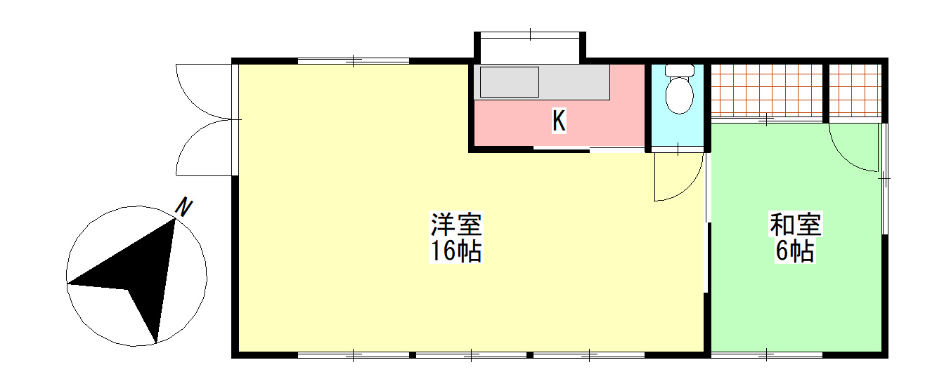 宇土市新町１丁目の一棟アパートの間取り|101　店舗