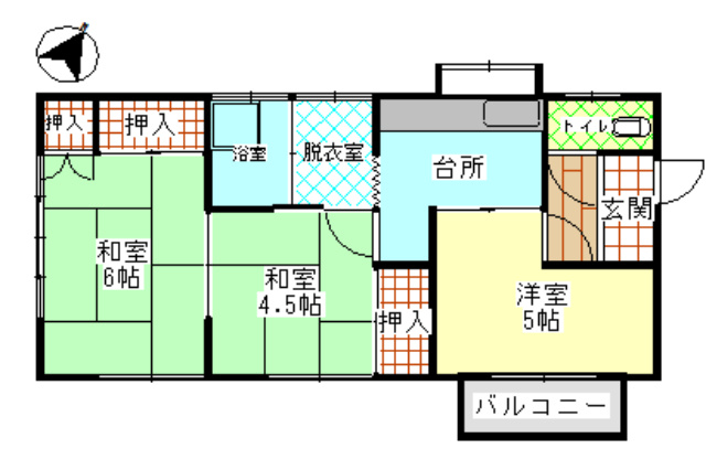 宇土市新町１丁目の一棟アパートの間取り|201