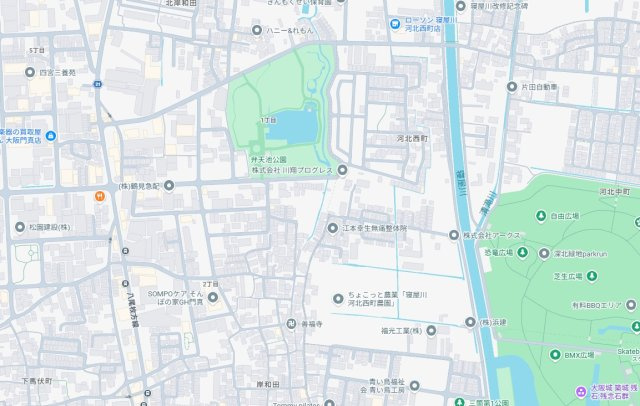 ■寝屋川市河北西町　売土地の地図