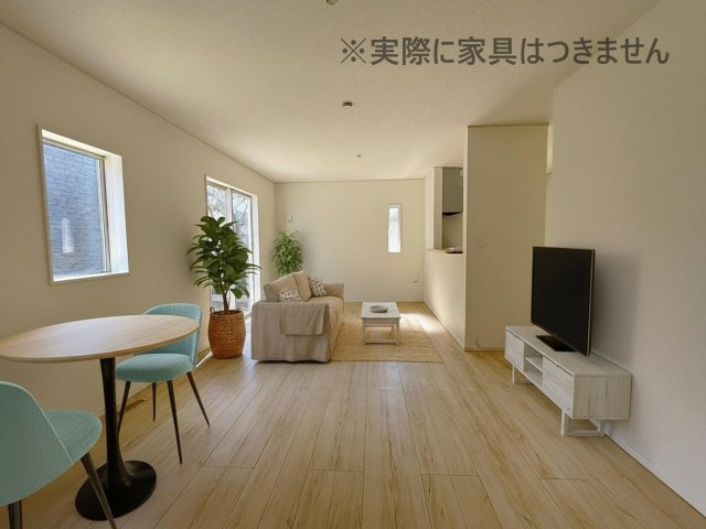 新築戸建・新築建売　須賀川市影沼町第4　第一小・第一中の区画図|駐車スペース2台可能です！（車種による）国道4号線や須賀川ICへのアクセス良好！