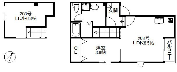 GRAND PLACE大橋 604の間取り