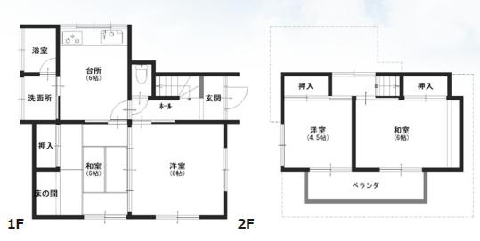 久喜市野久喜　中古一戸建ての間取り|お料理中の匂いや煙が気になりにくいダイニングキッチン♪