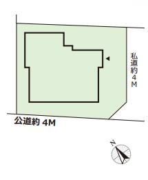久喜市野久喜　中古一戸建ての区画図|全1棟