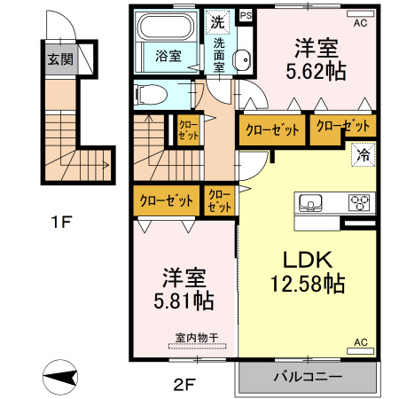 エスポワール大津の間取り
