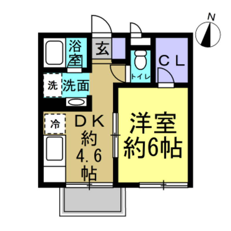 ドミールたかねC棟の間取り
