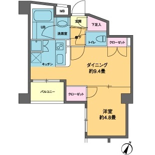 カスタリア南麻布の間取り