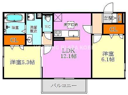 レーブ・クリエの間取り