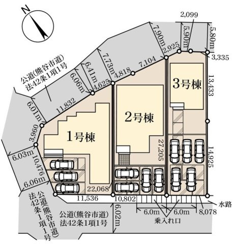 Livele Garden.S　熊谷肥塚第3の区画図|図面と現況が異なる場合、現況を優先とします。【2号棟】