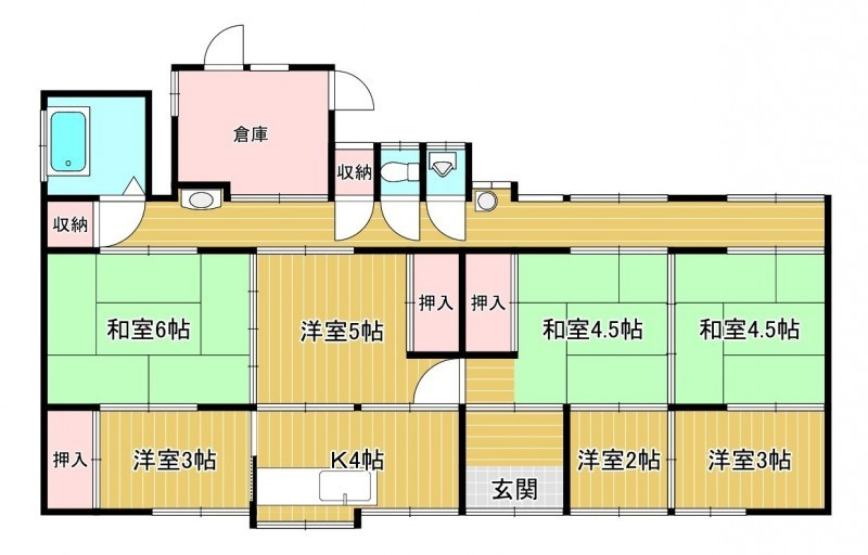 世知原町岩谷口の間取り