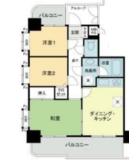 【間取り】 | ライオンズマンション海老名第３ | 間取りです。