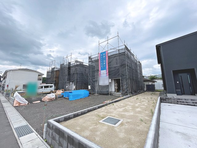 新築戸建・新築建売　須賀川市影沼町第4　第一小・第一中の外観|現在建築中です！2026年8月完成予定♪