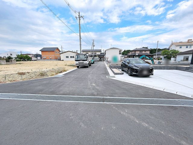 新築戸建・新築建売　須賀川市影沼町第4　第一小・第一中の前面道路含む現地写真|前面道路