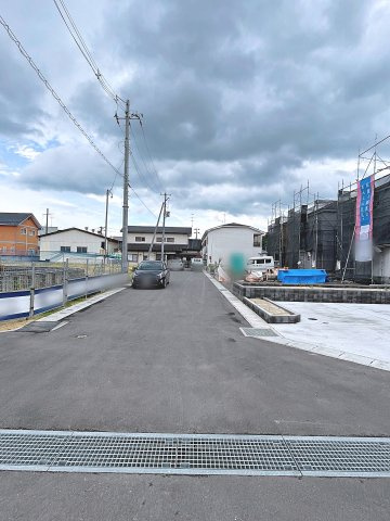 新築戸建・新築建売　須賀川市影沼町第4　第一小・第一中の前面道路含む現地写真|前面道路