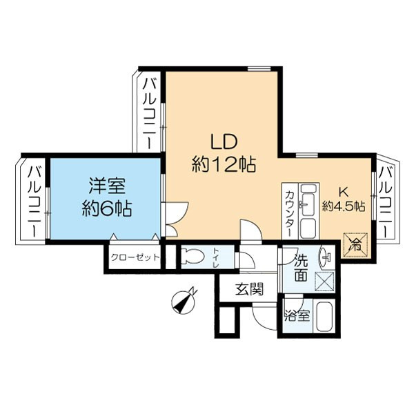 インペリアル砂山の間取り|間取りです