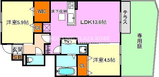 ソレーユ・コートの間取り