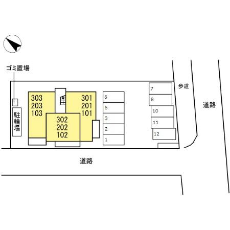 D-roomエル・セントロの区画図