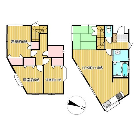 当麻　戸建の間取り