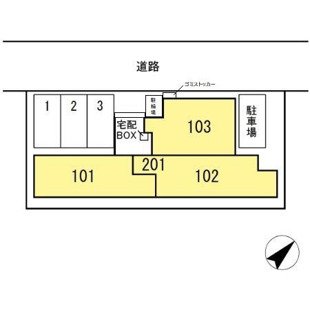 XEVO Σ 沖野上の区画図