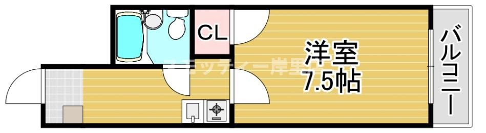 スカイハイツ中加賀屋の間取り