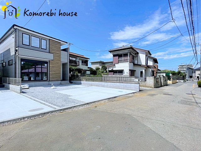 北本市宮内　1期　新築一戸建て　KEIAI GRACE  02の前面道路含む現地写真|26.7.26　撮影済み
