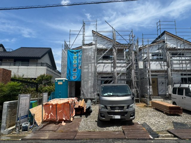 Adoble＋ーアドブル＋ー小倉北区常磐町1期　【小倉北区　新築戸建て】の外観|現地撮影　2026,7,7　Adobleーアドブルー小倉北区常磐町1期　【小倉北区　新築戸建て】