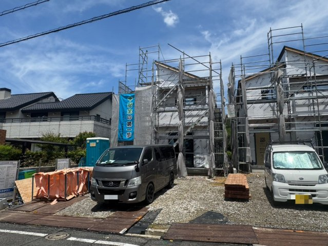 Adoble＋ーアドブル＋ー小倉北区常磐町1期　【小倉北区　新築戸建て】の外観|現地撮影　2026,7,7　Adobleーアドブルー小倉北区常磐町1期　【小倉北区　新築戸建て】