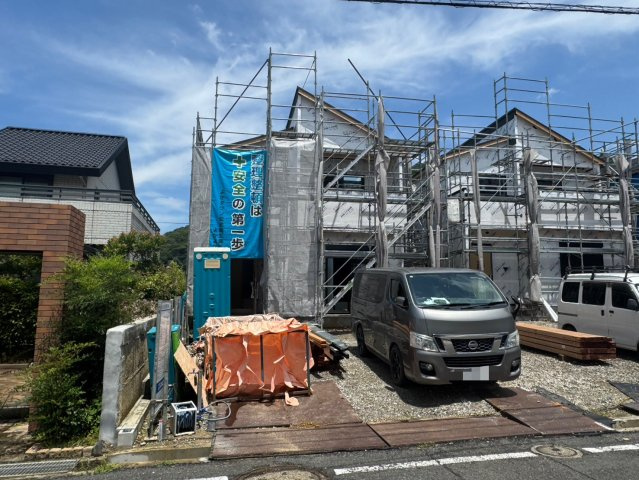 Adoble＋ーアドブル＋ー小倉北区常磐町1期　【小倉北区　新築戸建て】の外観|現地撮影　2026,7,7　Adobleーアドブルー小倉北区常磐町1期　【小倉北区　新築戸建て】