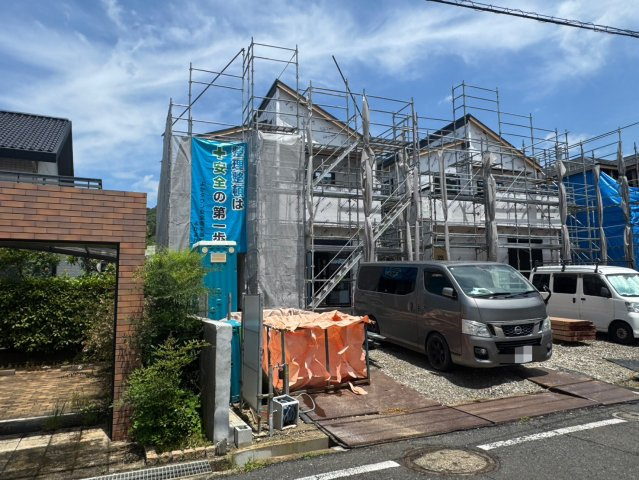 Adoble＋ーアドブル＋ー小倉北区常磐町1期　【小倉北区　新築戸建て】の外観|現地撮影　2026,7,7　Adobleーアドブルー小倉北区常磐町1期　【小倉北区　新築戸建て】