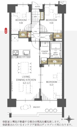 川越パーク・ホームズの間取り|【3LDK12帖】◆ペット飼育可◎（細則有）バルコニー面積9.77平米
洋室はライフスタイルに合わせて在宅ワークや、趣味の部屋、お子様の部屋に分けてお使いいただけます。
