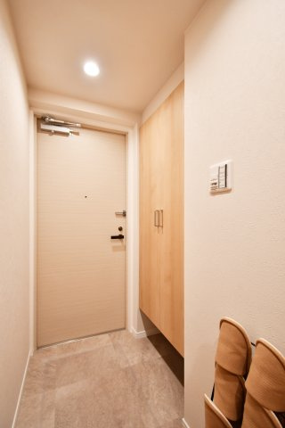 川越パーク・ホームズの玄関|第一印象を決める玄関、出入りしやすい入口。来客動線と家族動線を整えやすい設計です。内覧で収納・採光・動線・質感を確認ください。