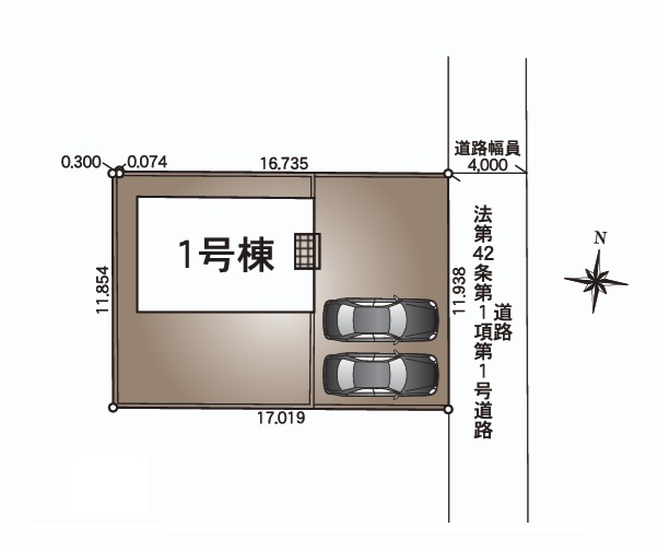 Cradlegarden　 日立市石名坂町　第5　限定1棟！の前面道路含む現地写真|敷地面積約61坪。並列駐車可能です。気になる他の物件と合わせての現地ご案内も可能です。お気軽にお問い合わせください。

