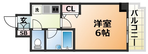 エスリード三宮フラワーロードの間取り