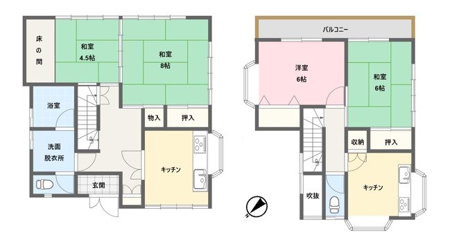 【間取り】 | 東伊豆町奈良本　中古一戸建て