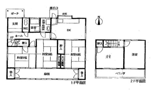 藤井貸家の間取り