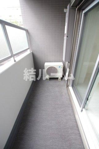 北区栄町の賃貸マンションのバルコニー