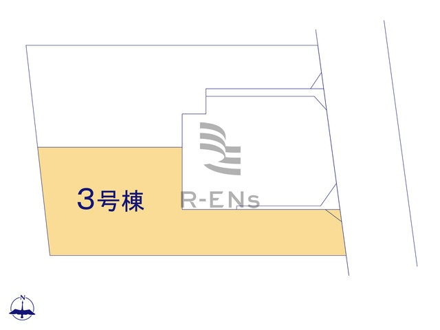 【区画図】 | 西東京市南町４丁目　新築戸建て　３号棟 | 田無駅徒歩3分の駅チカ好立地に全3棟が誕生！