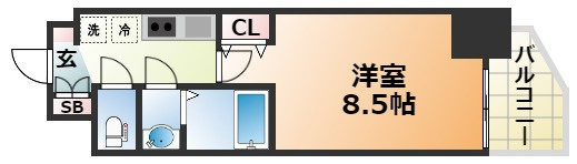 セレニテ神戸ミラクシュッドの間取り