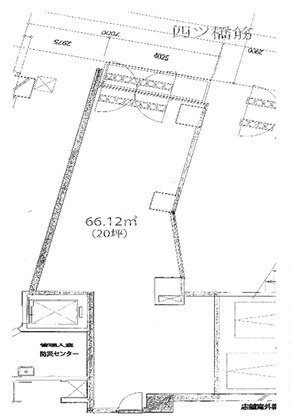 大阪市西区京町堀１丁目の店舗事務所の地図